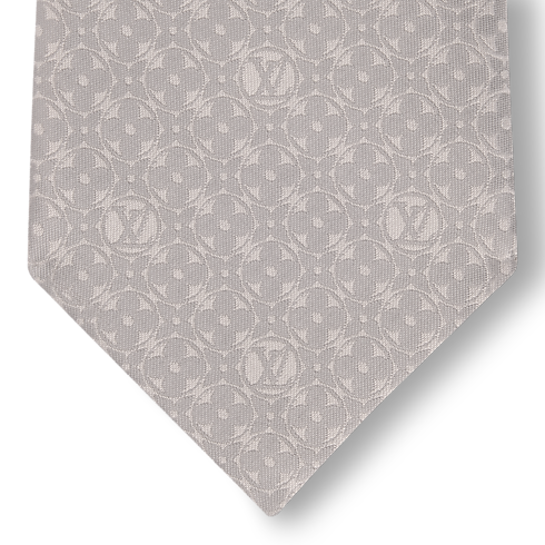 Monogram Flower Tie detail view