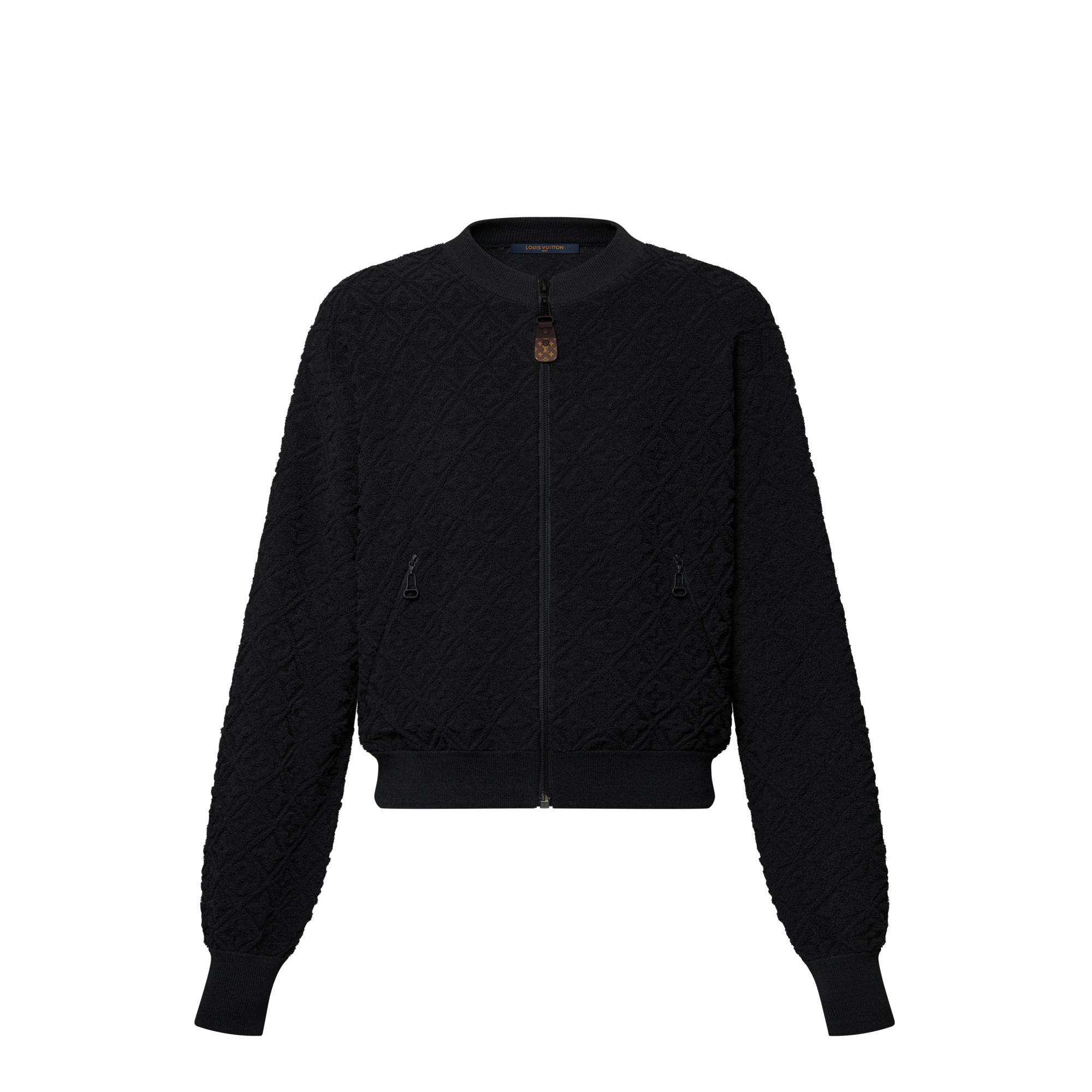 Monogram Flower Toweling Bomber Jacket   in Women