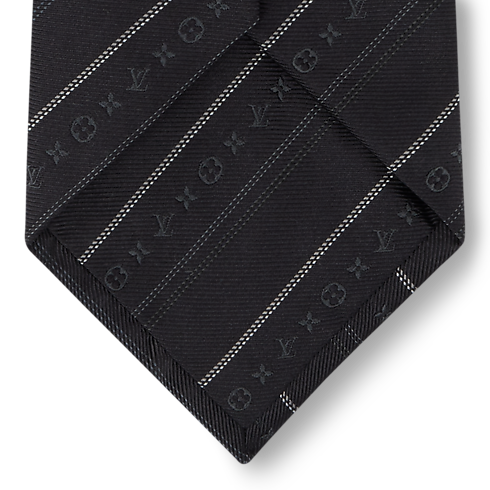 Monogram Flowstripes Tie . in Men's Accessories Winter Textile collections by Louis Vuitton (Product zoom)