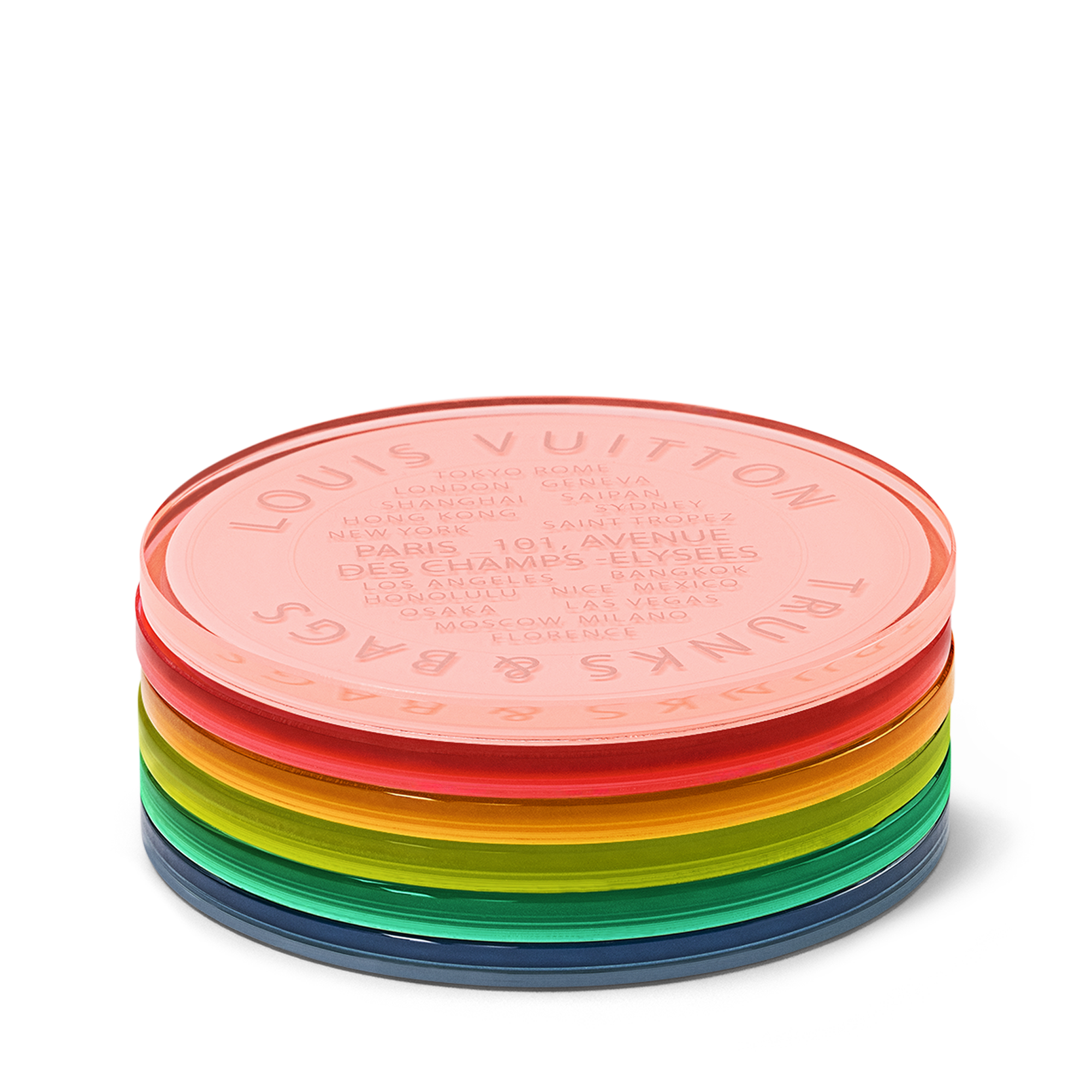 Monogram Fluo Coasters Monogram in Trunks, Travel and Home