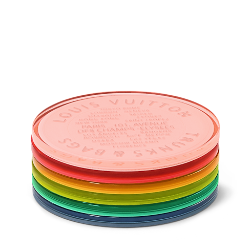 Monogram Fluo Coasters Monogram in Trunks, Travel and Home's Sport and Lifestyle Lifestyle and Vivienne Dolls collections by Louis Vuitton (Product zoom)