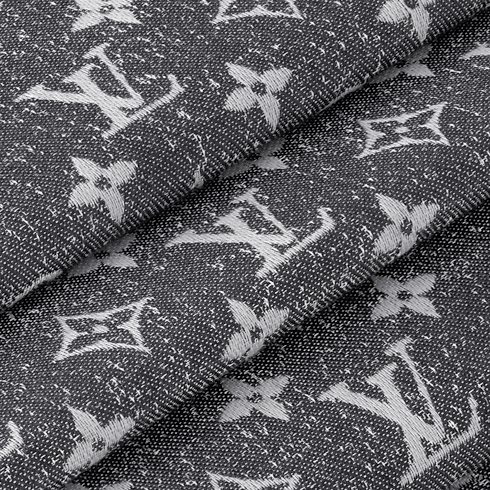 Monogram Jacquard Denim Shawl . in Women's Accessories Shawls and Stoles collections by Louis Vuitton (Product zoom)