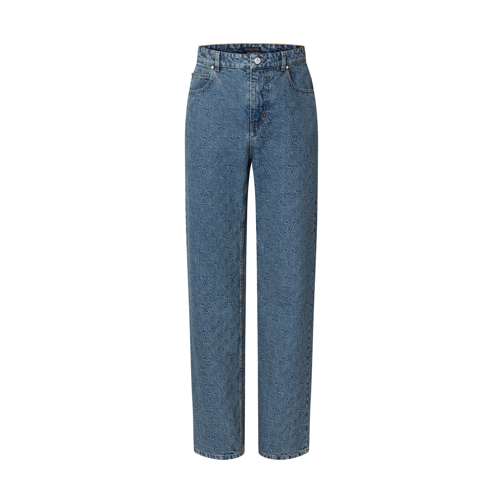 Monogram Jacquard Skate Denim Pants  in Men