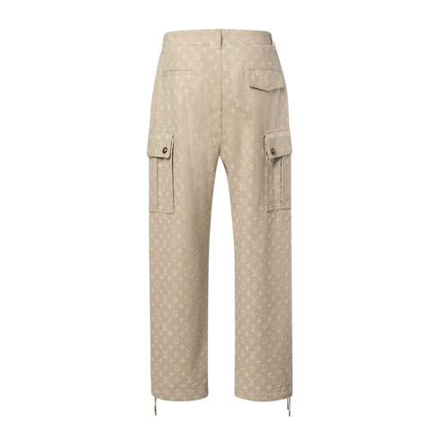 Monogram Jacquard Wintry Denim Cargo Pants in Men's Ready-to-Wear All Ready-to-Wear collections by Louis Vuitton (Product zoom)