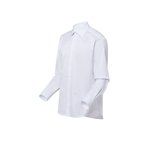 Monogram Long-Sleeved Cotton Shirt in Men's Ready-to-Wear Shirts collections by Louis Vuitton (Product zoom)