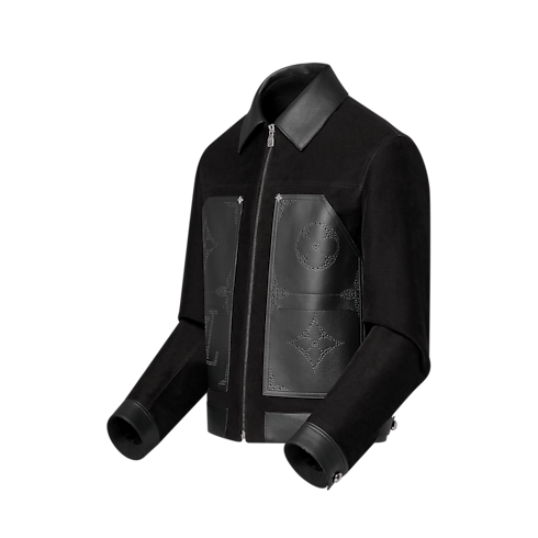 Monogram Mix Leather Workwear Blouson in Men's Ready-to-Wear Outerwear and Coats collections by Louis Vuitton (Product zoom)