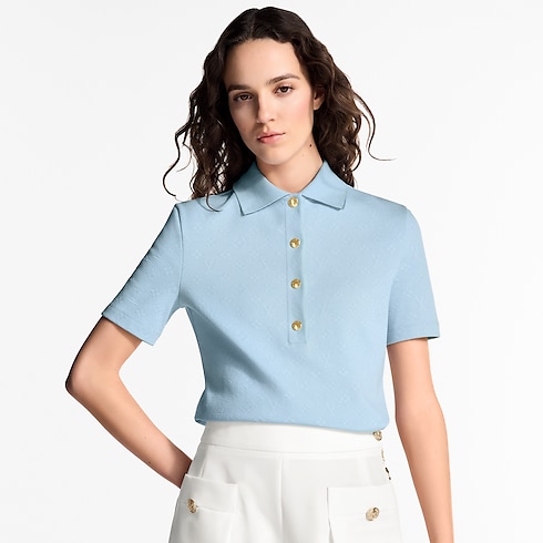 Monogram Piqué Polo Top in Women's Ready-to-Wear Tops collections by Louis Vuitton (Product zoom)