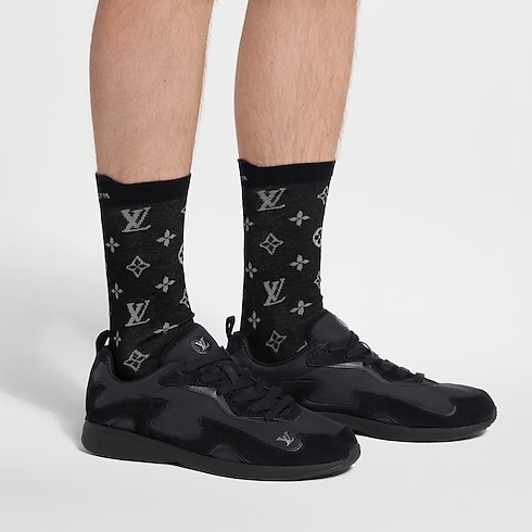 Monogram Reflective Socks . in Men's Accessories Hats, Beanies and Gloves collections by Louis Vuitton (Product zoom)