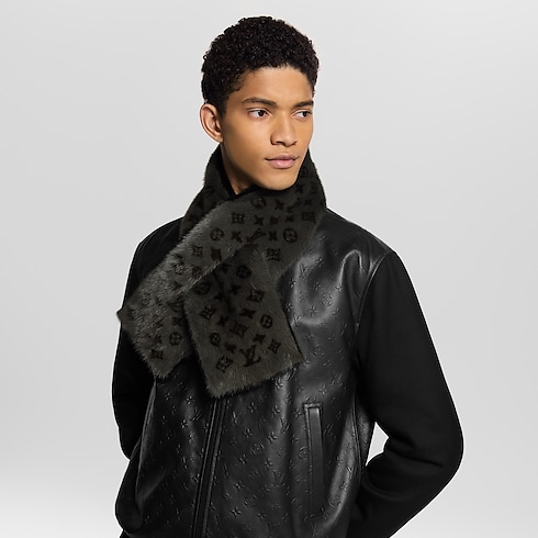 Monogram Reverse Fur Scarf . in Men's Accessories Scarves for Men collections by Louis Vuitton (Product zoom)