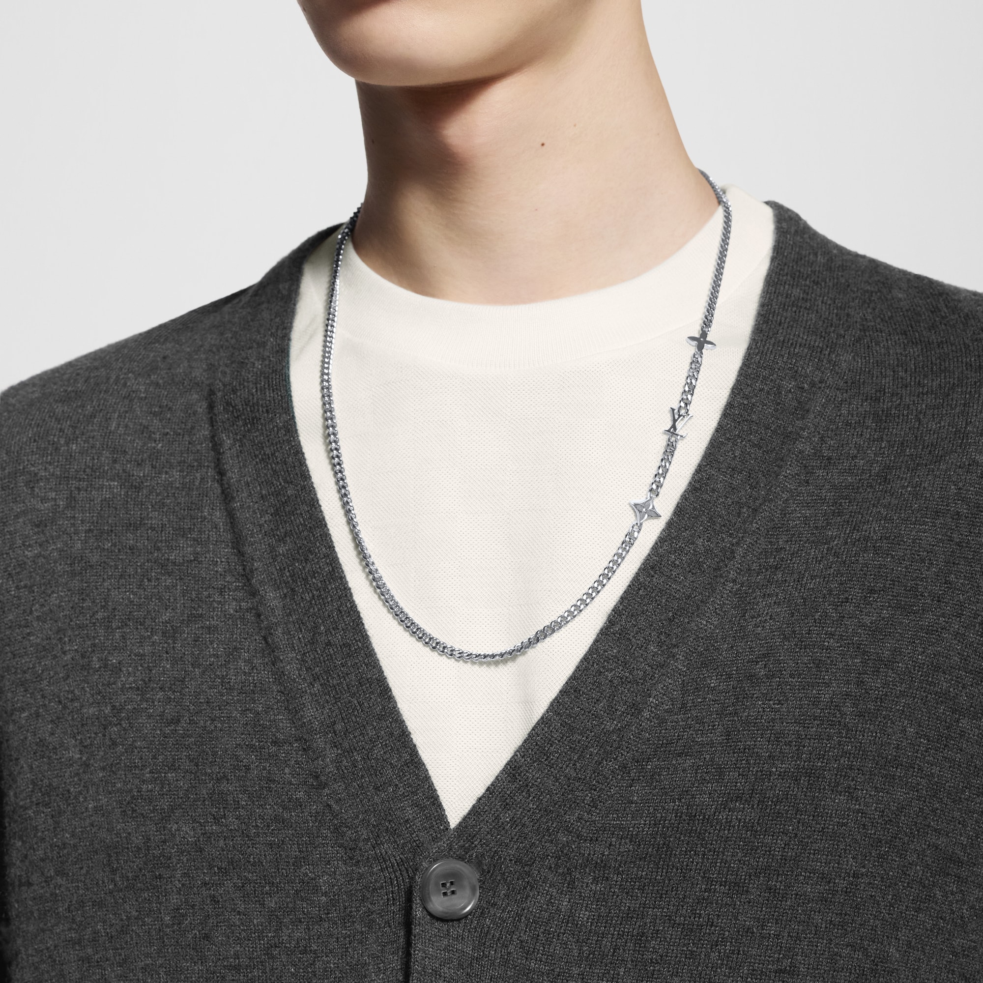 Monogram Row Necklace . in Men