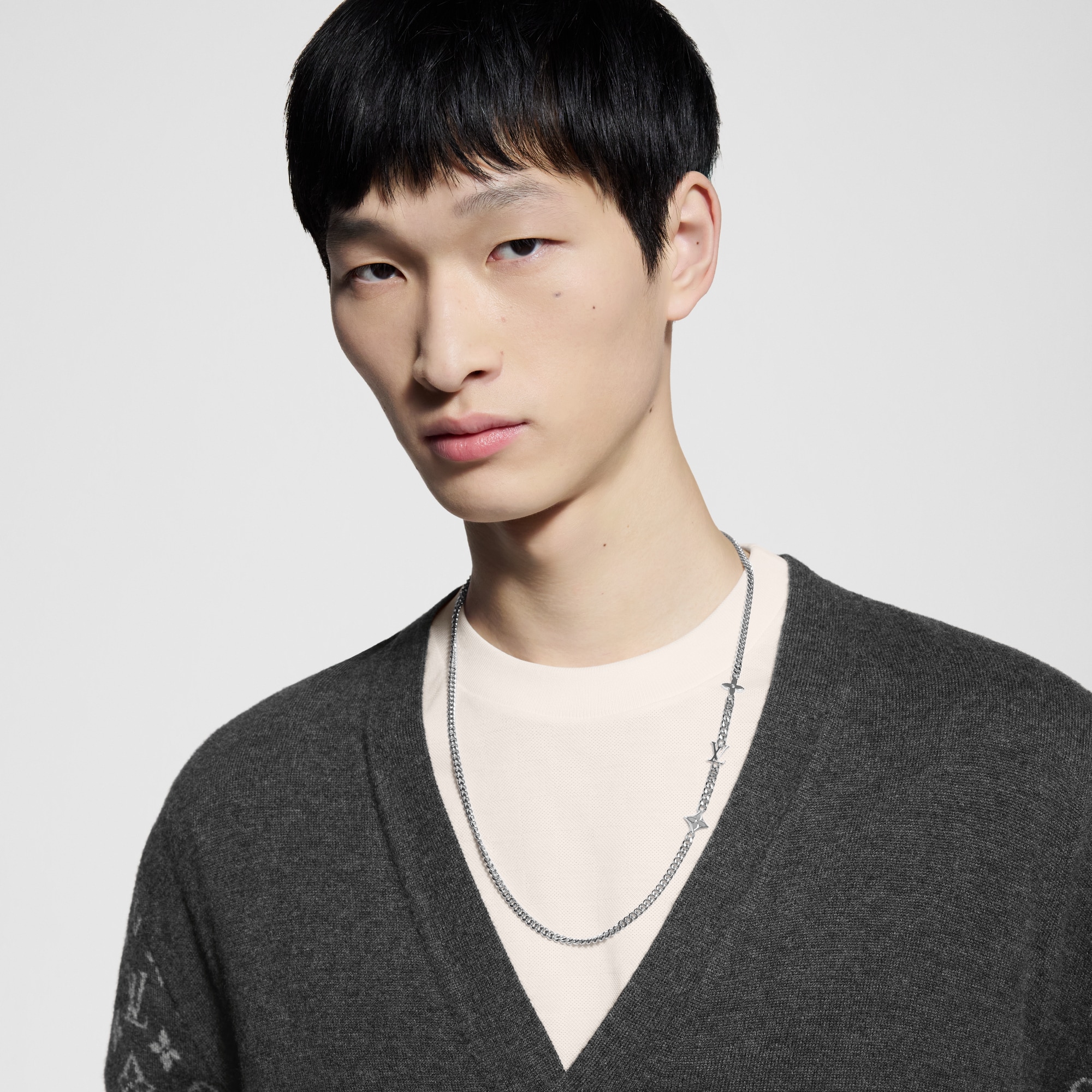 Monogram Row Necklace . in Men