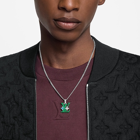 Monogram Row Pendant . in Men's Fashion Jewellery Necklaces and Pendants collections by Louis Vuitton (Product zoom)