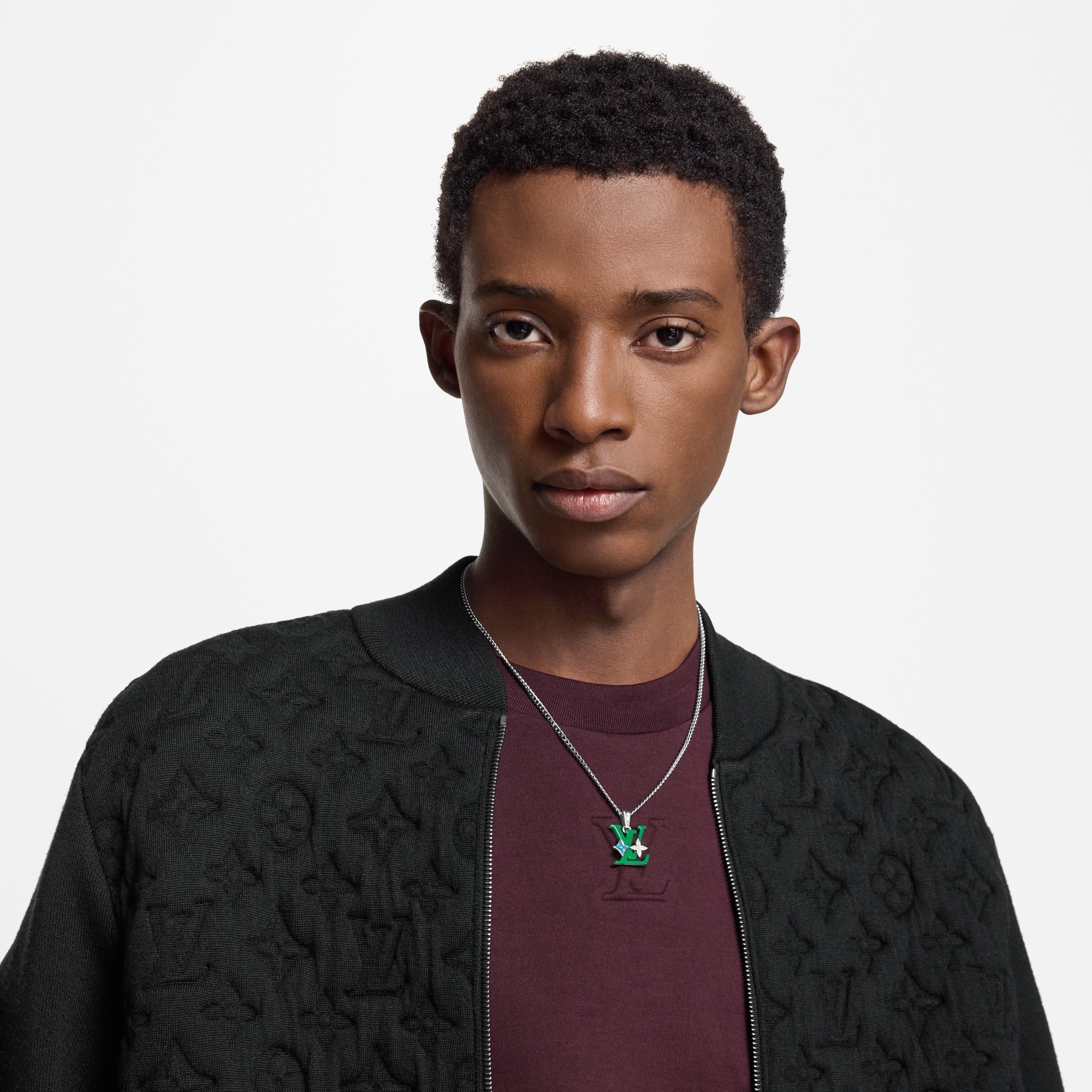 Monogram Row Pendant . in Men