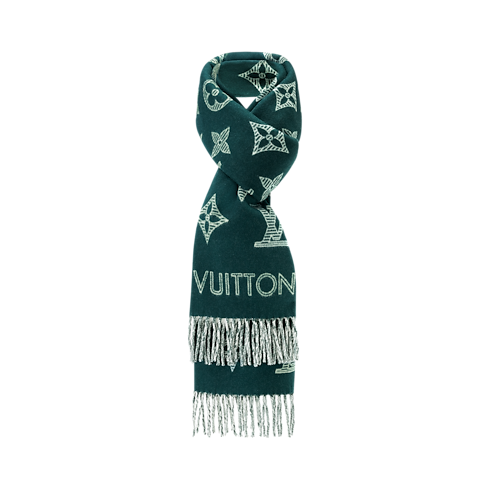 Monogram Shadow Scarf . in Men's Accessories Scarves for Men collections by Louis Vuitton (Product zoom)