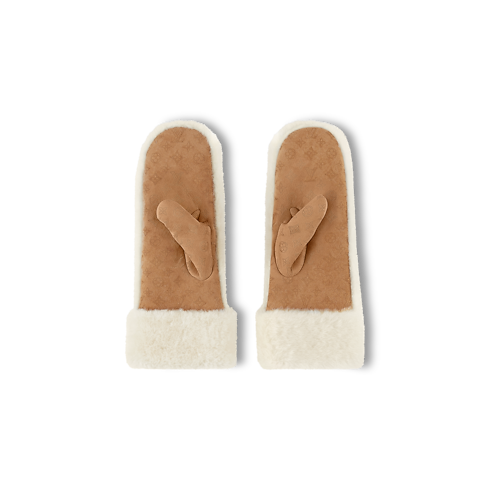 Monogram Shearling Mitts . in Women's Accessories Hats and Gloves collections by Louis Vuitton (Product zoom)