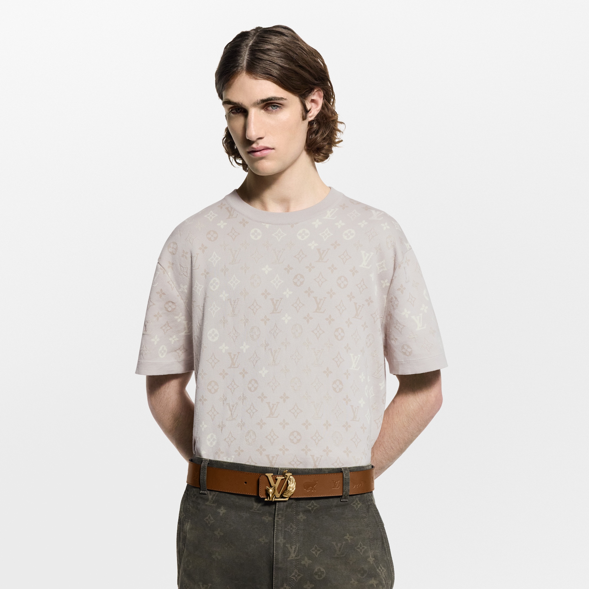Monogram Short-Sleeved Crewneck  in Men