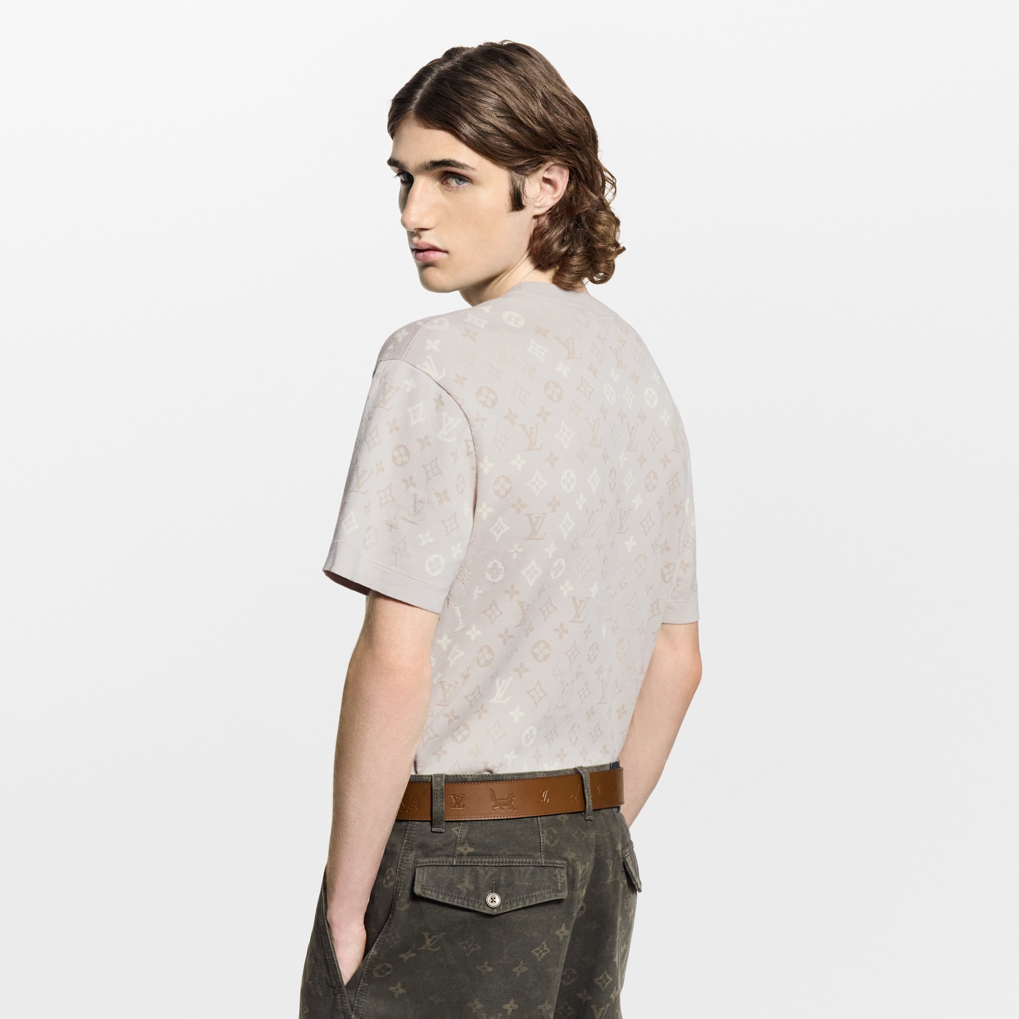 Monogram Short-Sleeved Crewneck  in Men