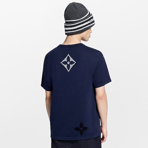 Monogram Short-Sleeved Knitted Crewneck in New's For Men LV Ski collections by Louis Vuitton (Product zoom)