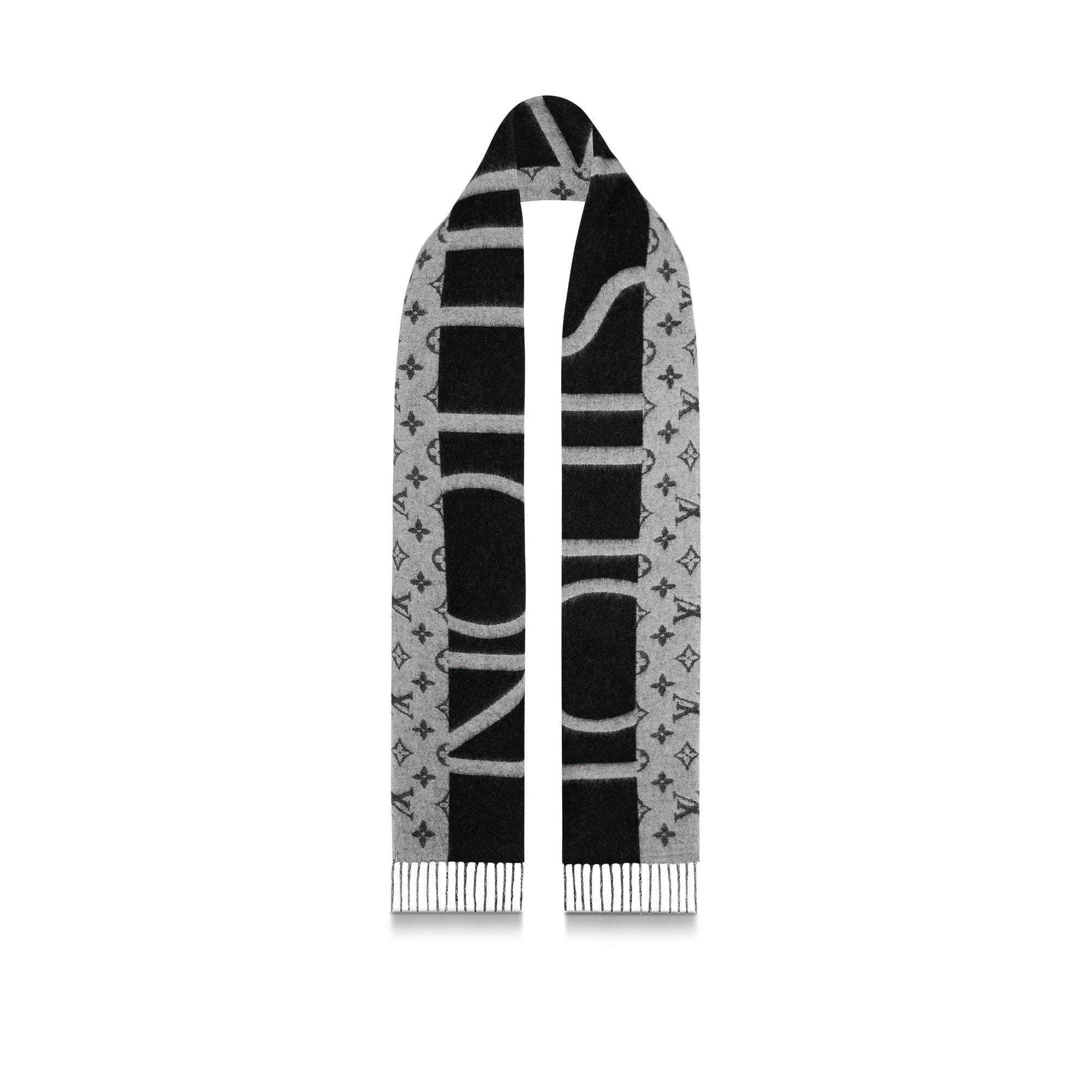 Monogram Split Scarf . in Men