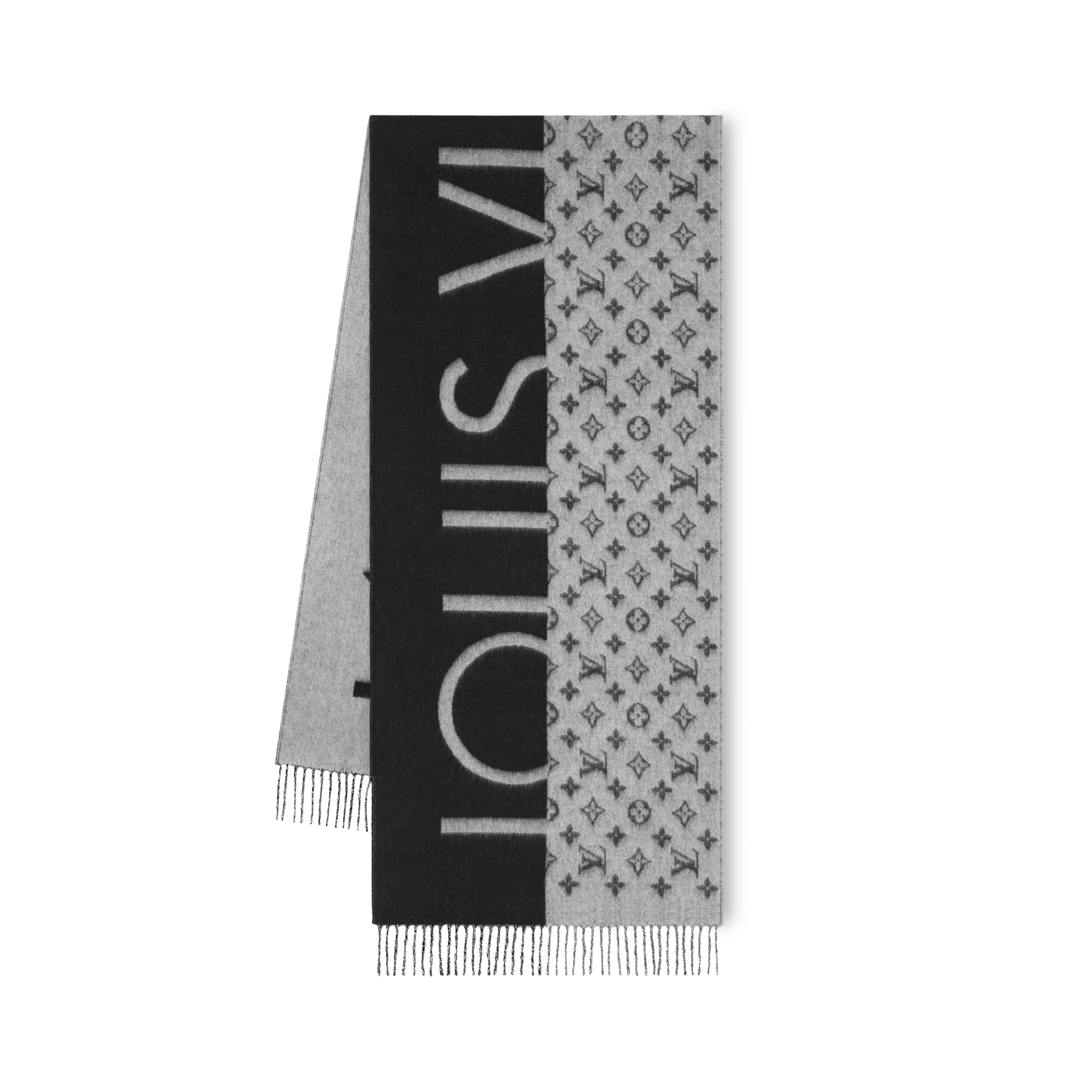 Monogram Split Scarf . in Men