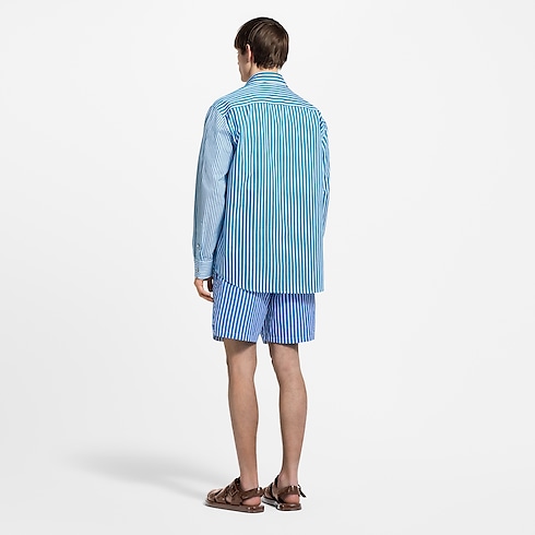Monogram Striped Swim Shorts in Men's Ready-to-Wear Swimwear collections by Louis Vuitton (Product zoom)