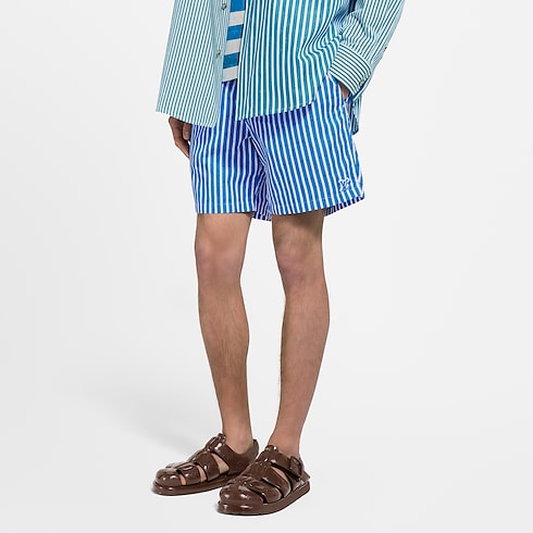 Monogram Striped Swim Shorts in Men's Ready-to-Wear Swimwear collections by Louis Vuitton (Product zoom)