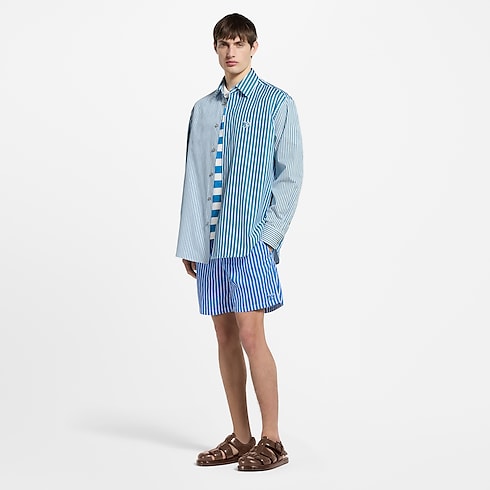 Monogram Striped Swim Shorts in Men's Ready-to-Wear Swimwear collections by Louis Vuitton (Product zoom)