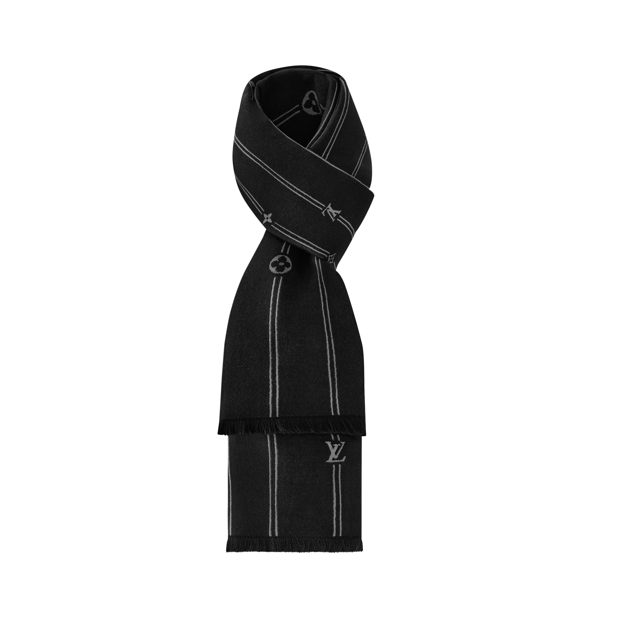 Monogram Stripes Scarf . in Men