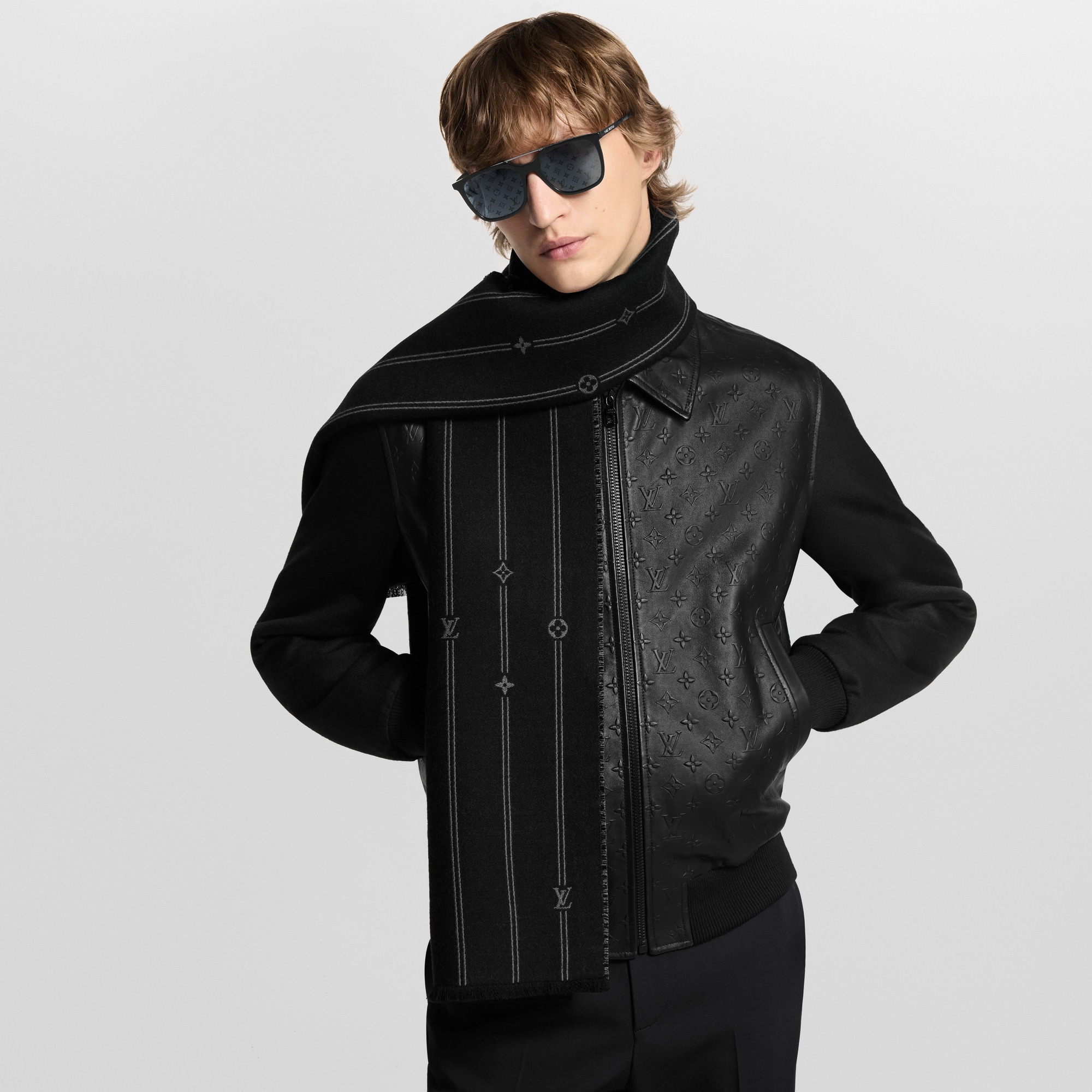 Monogram Stripes Scarf . in Men