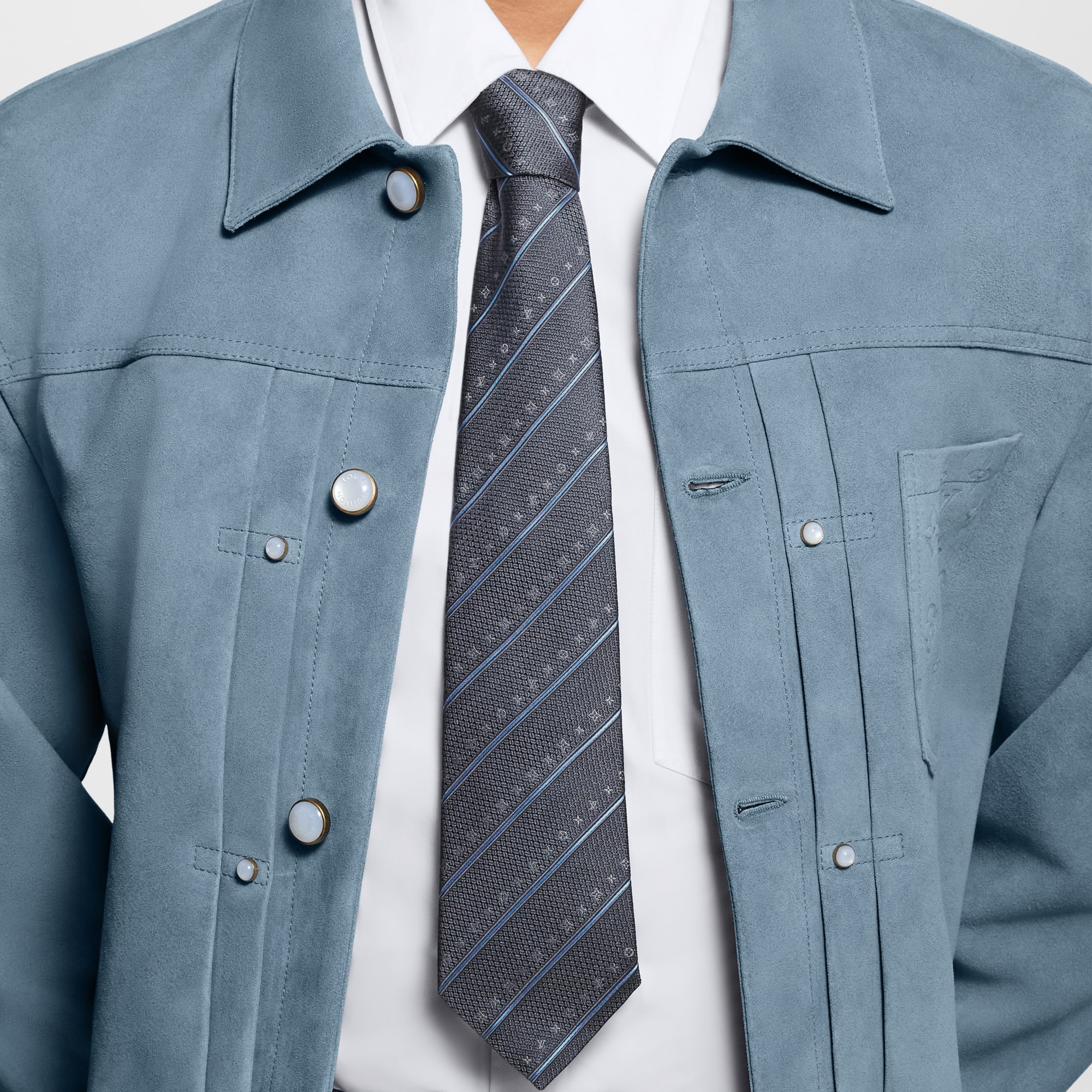 Monogram Stripes Tie . in Men