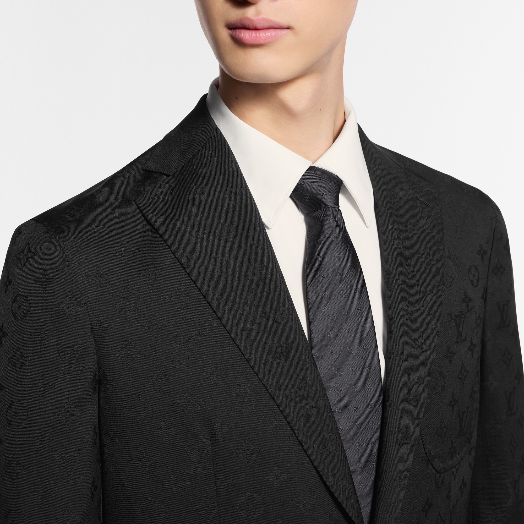 Monogram Stripy Tie . in Men