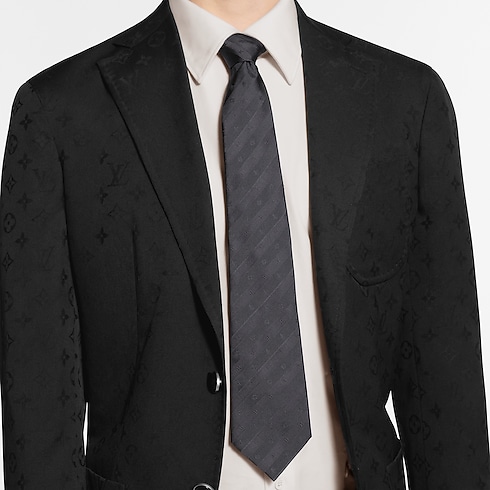 Monogram Stripy Tie . in Men's Accessories Ties and Pocket Squares collections by Louis Vuitton (Product zoom)