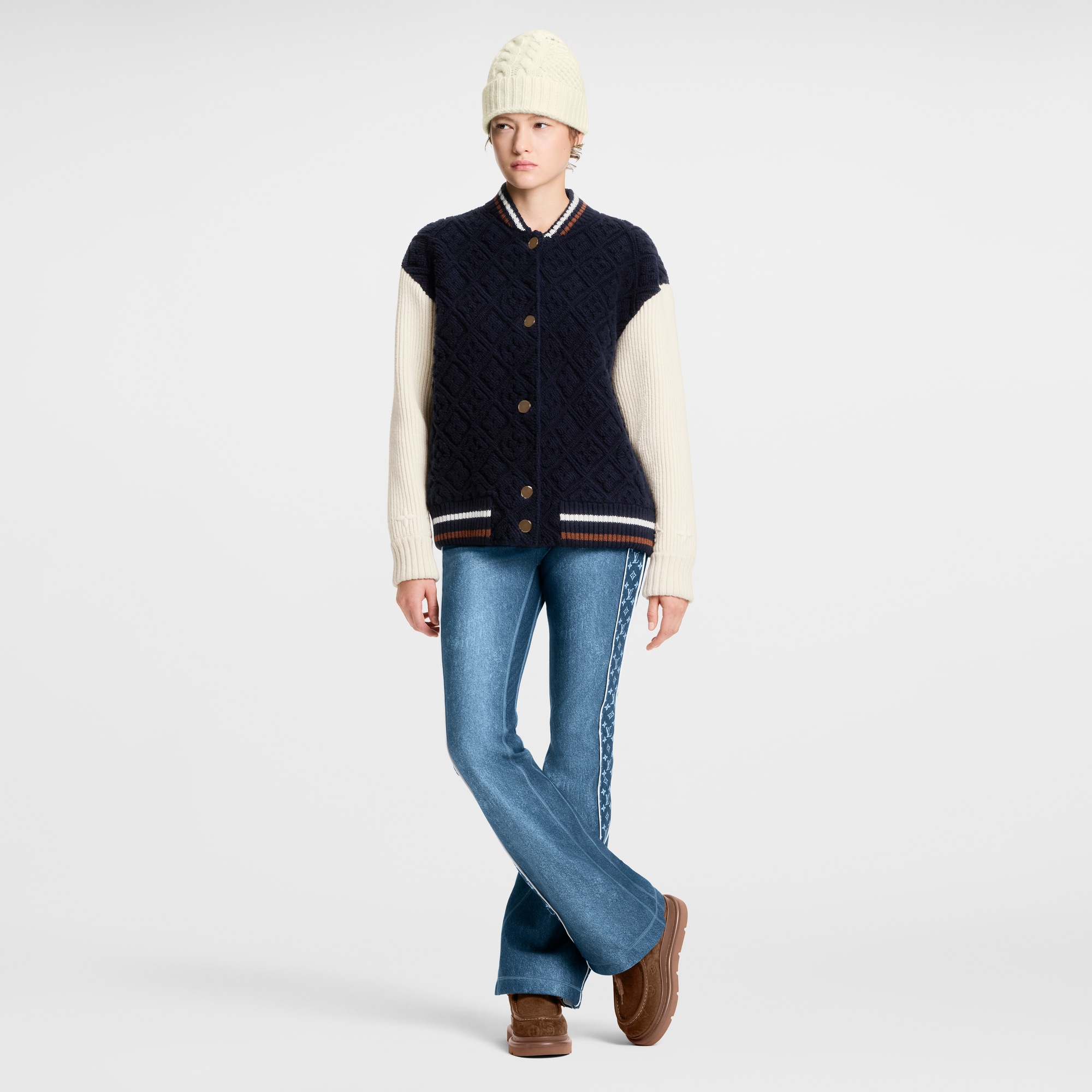 Monogram Toweling Varsity Jacket  in Women