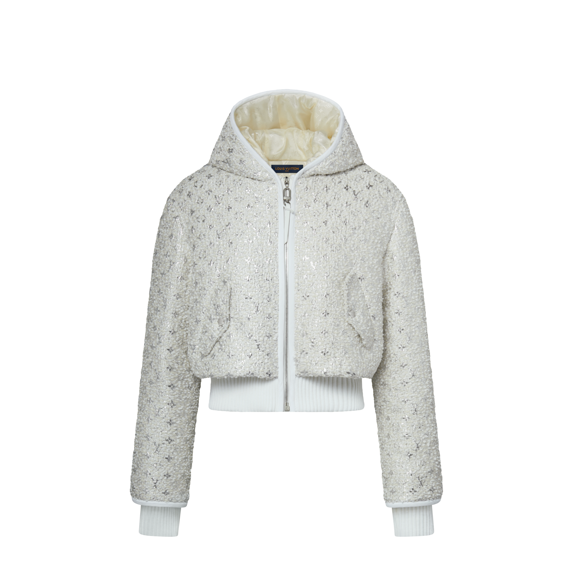 Monogram Tweed Cropped Jacket  in Women