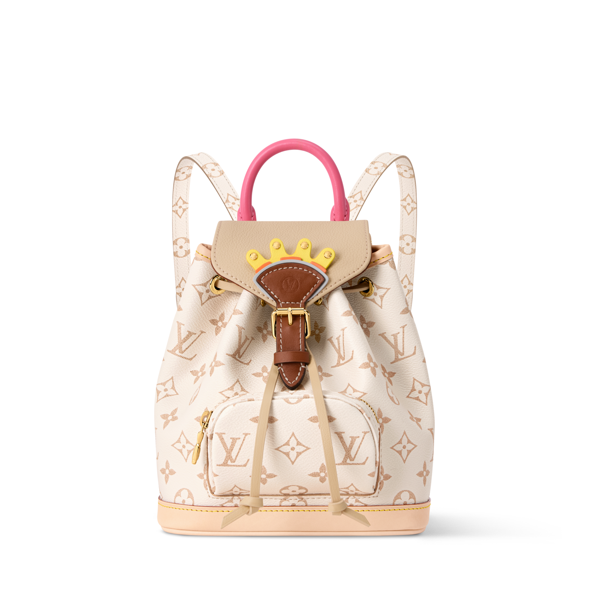 canvas louis vuitton backpack women Vuitton] Louis Monsri MM M43431 Daypack Monogram tea SP0128 engraved ladies backpack daypack A-rank  NISHIKINO VINTAGE KYOTO Front pouch zipper pocket Louis Vuitton - Palm Springs