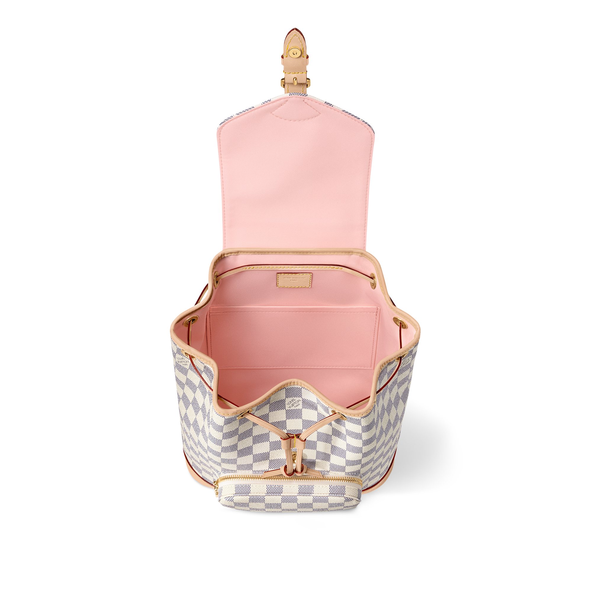 Montsouris PM Damier Azur Canvas in Bags and Small Leather Goods