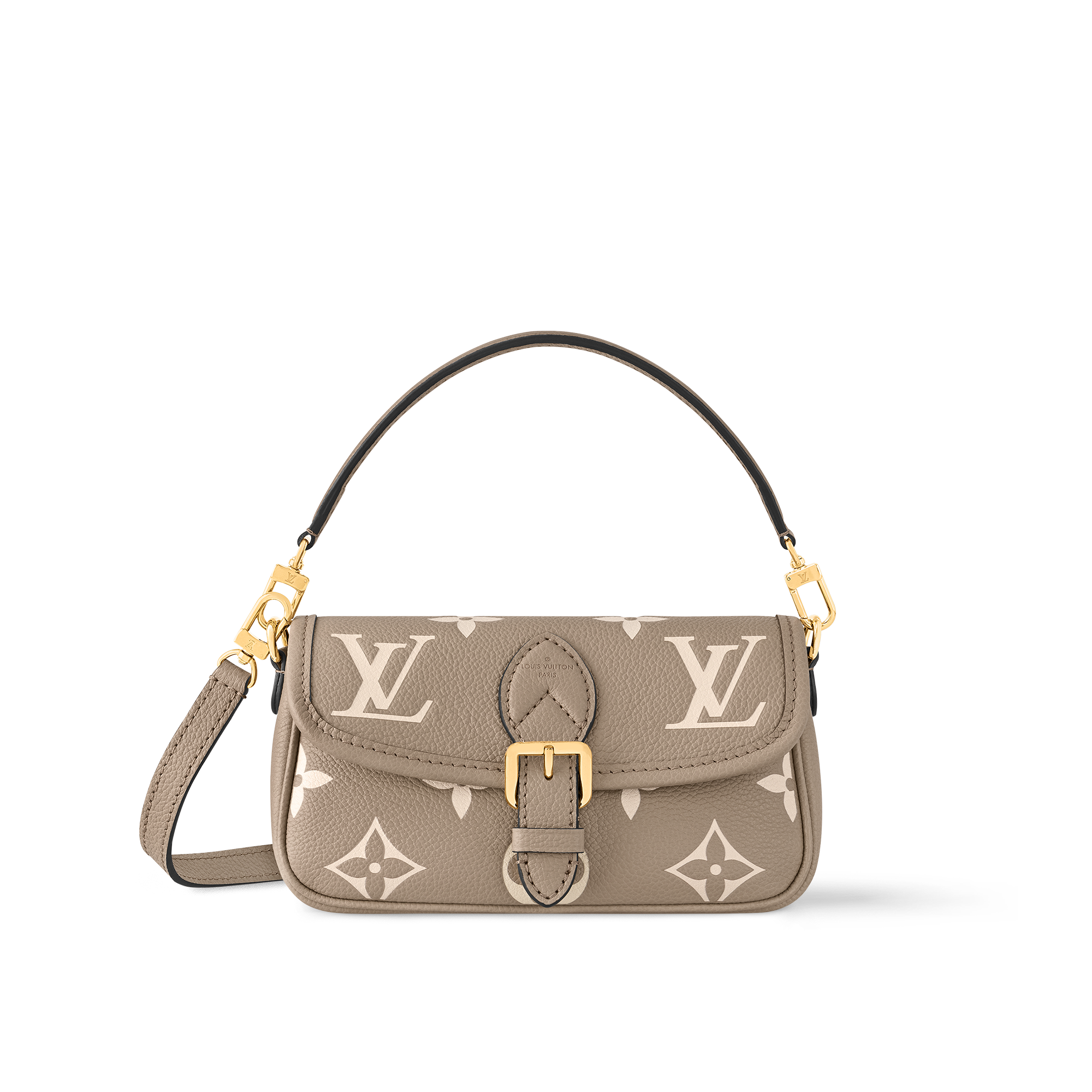 Nano Diane Bicolour Monogram Empreinte Leather in Women