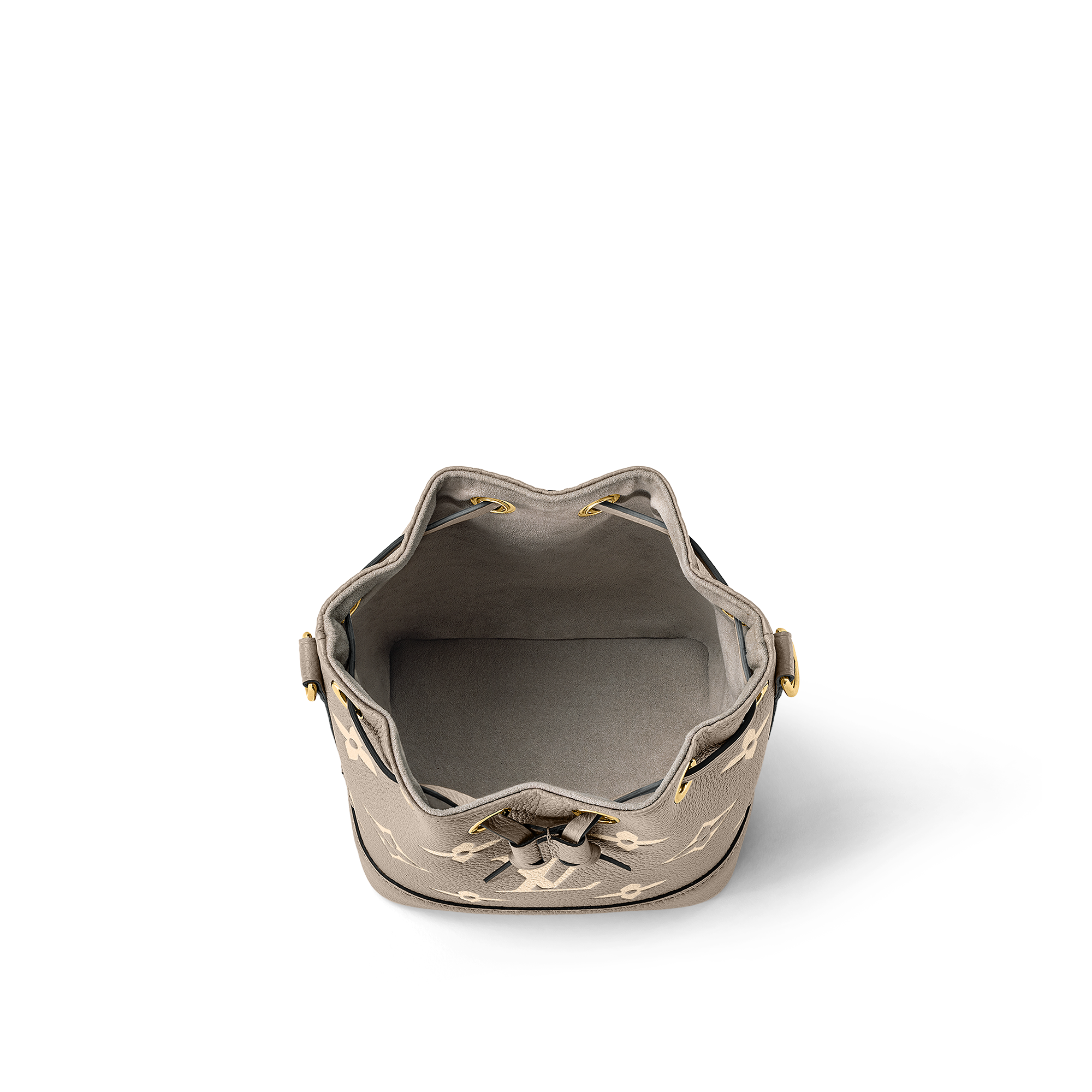 Nano Noé Bicolour Monogram Empreinte Leather in Women