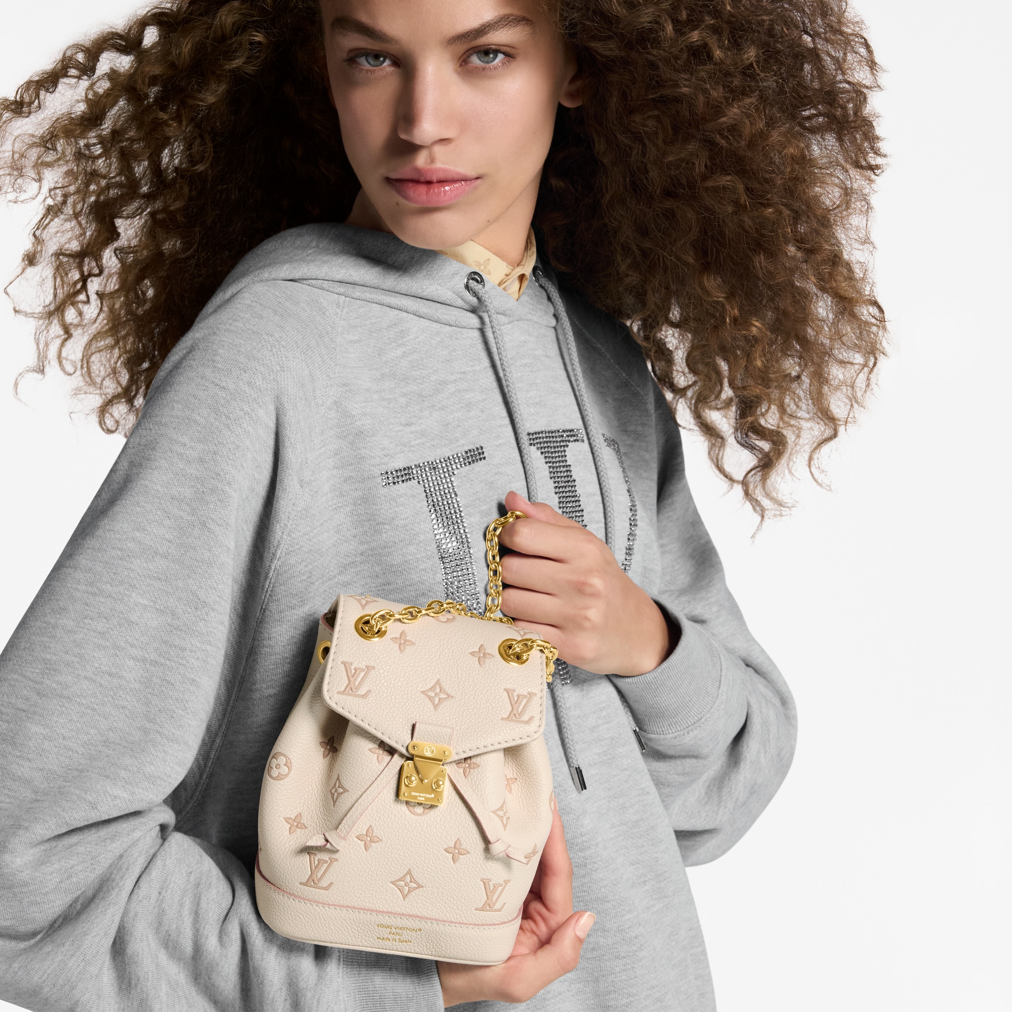 Nano Noé Backpack Bicolour Monogram Empreinte Leather in Women