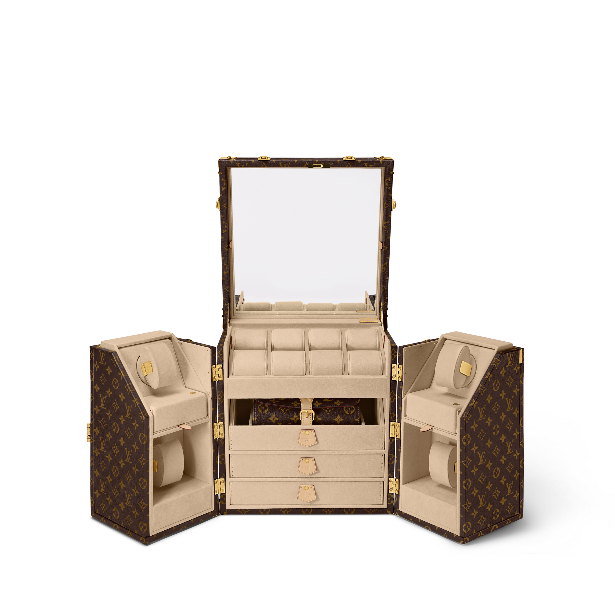 Neo Boîte Main Montres Monogram Monogram Canvas in Trunks, Travel and Home