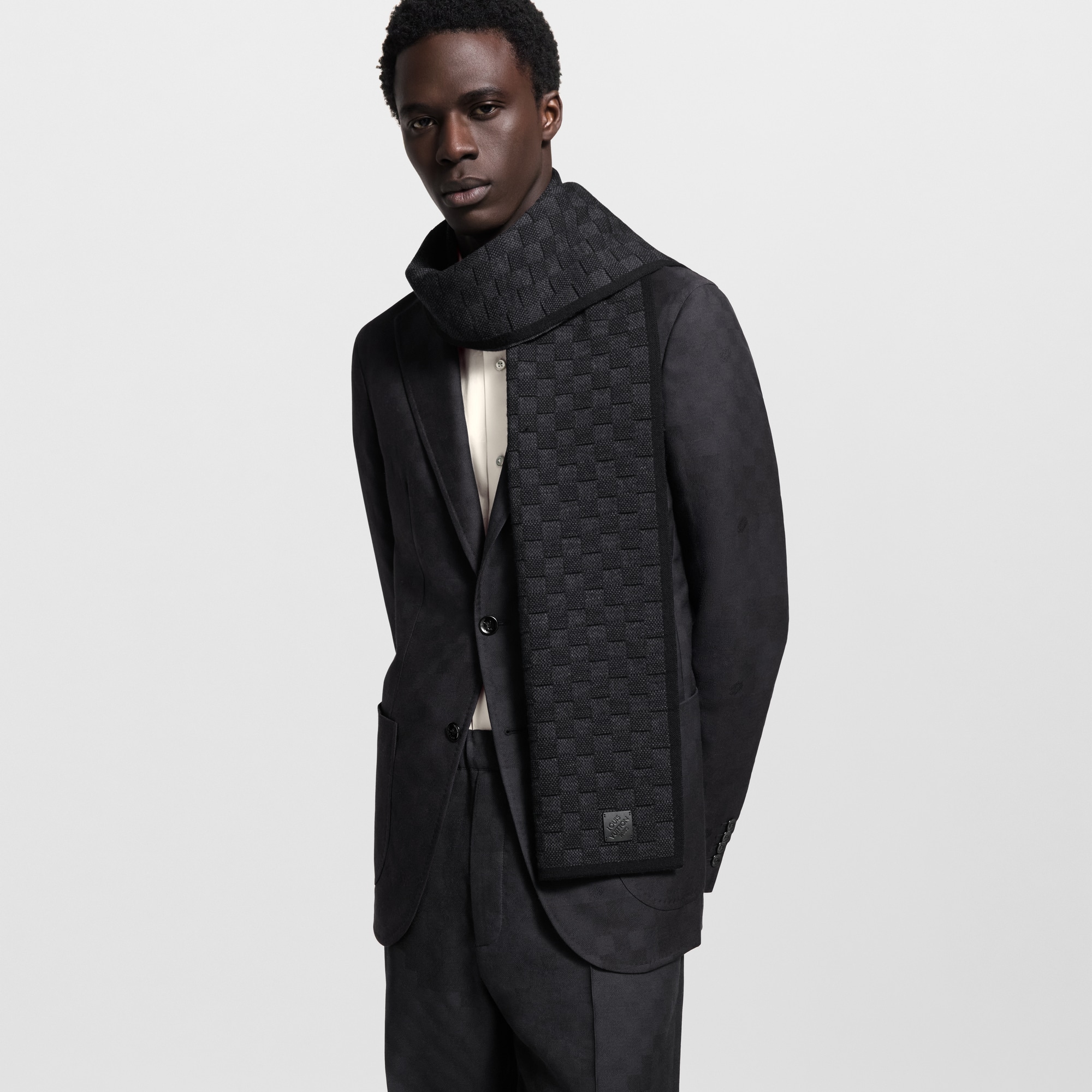 Néo Petit Damier Scarf . in Men