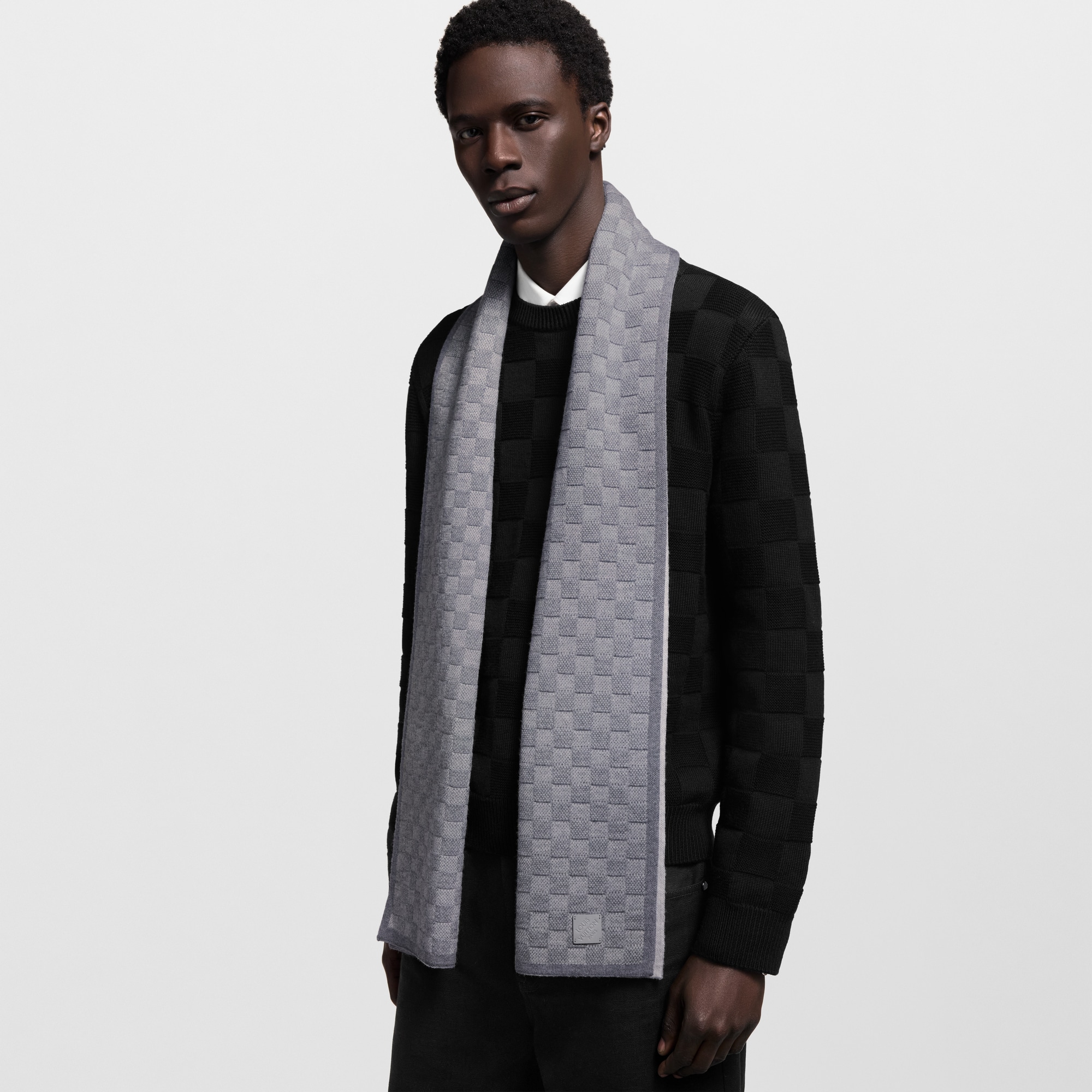 Néo Petit Damier Scarf . in Men