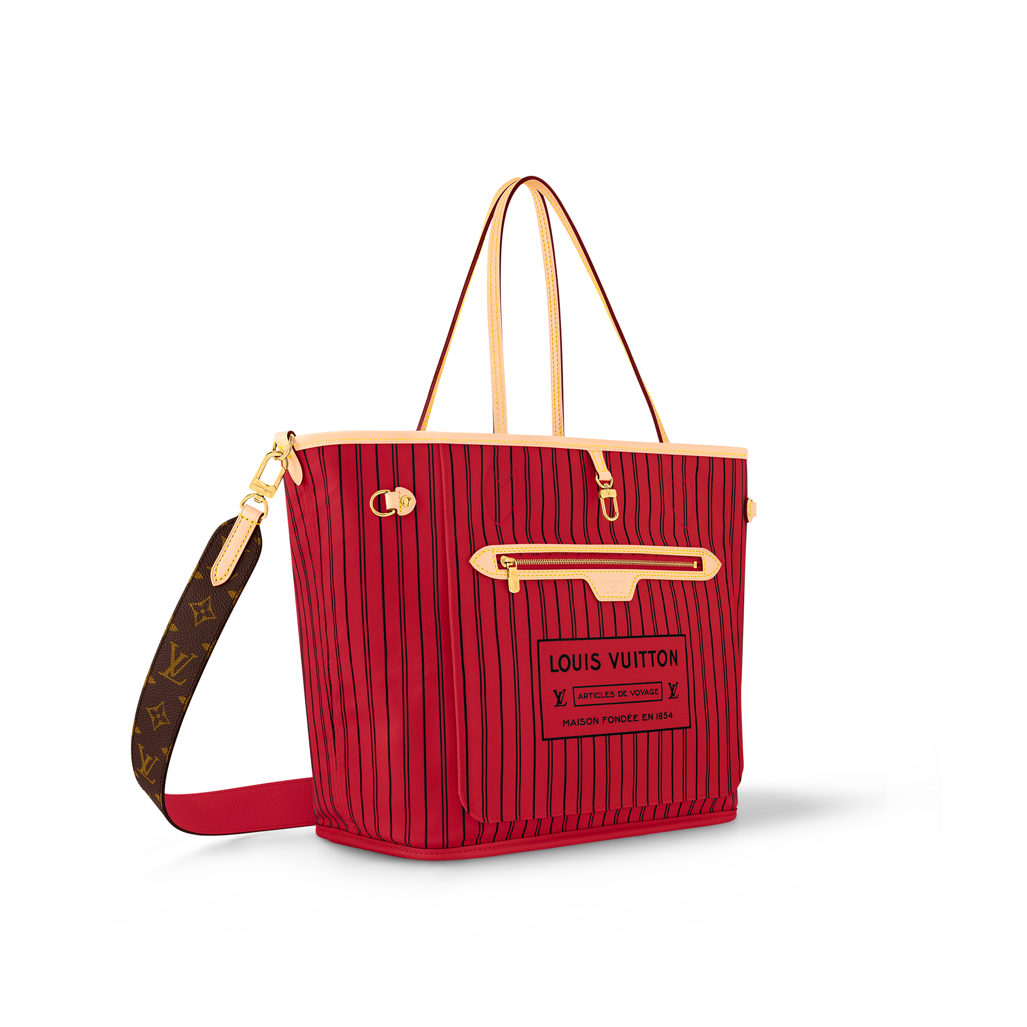 Neverfull Bandoulière Inside Out MM Monogram in Bags and Small Leather Goods