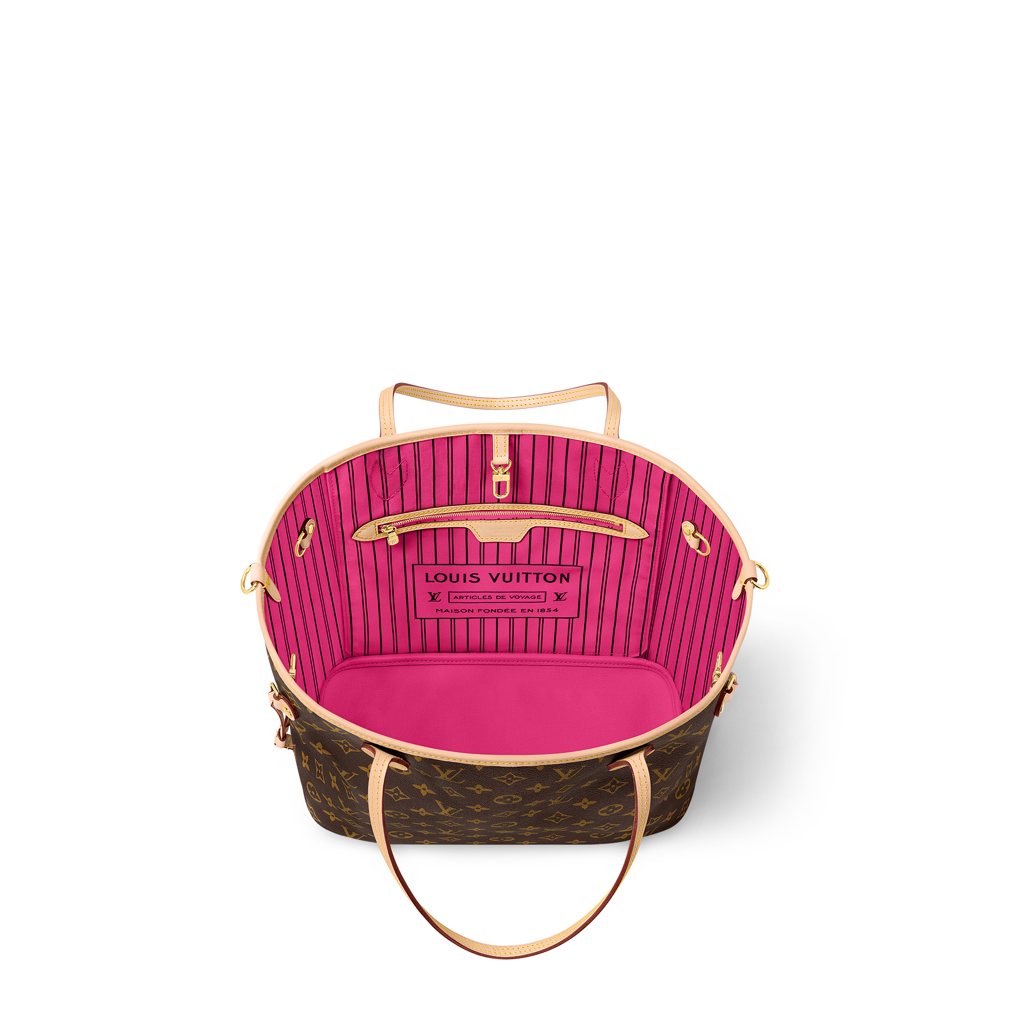 Neverfull Bandoulière Inside Out MM Monogram in Bags and Small Leather Goods