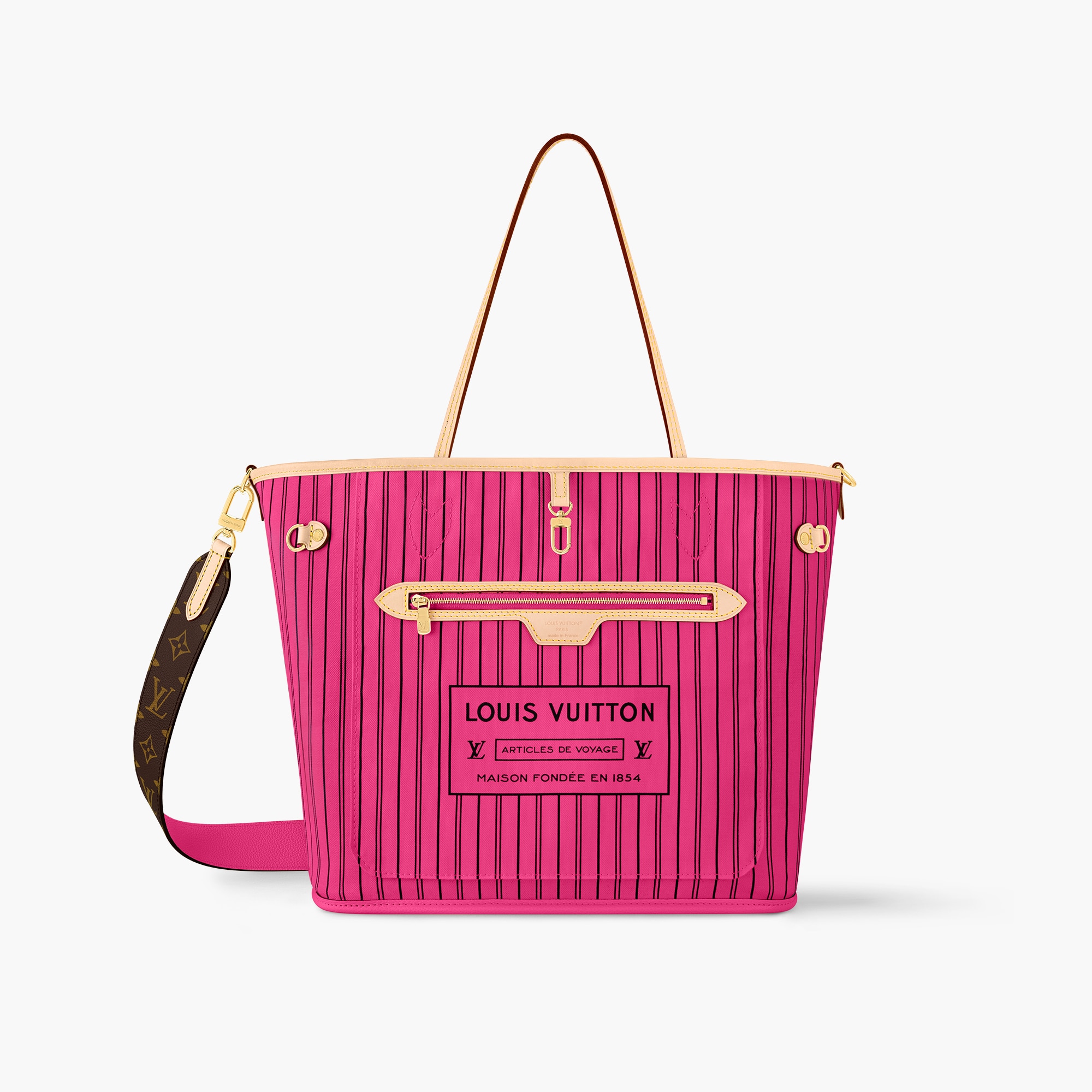 Neverfull Bandoulière Inside Out MM Monogram Women Bags LOUIS