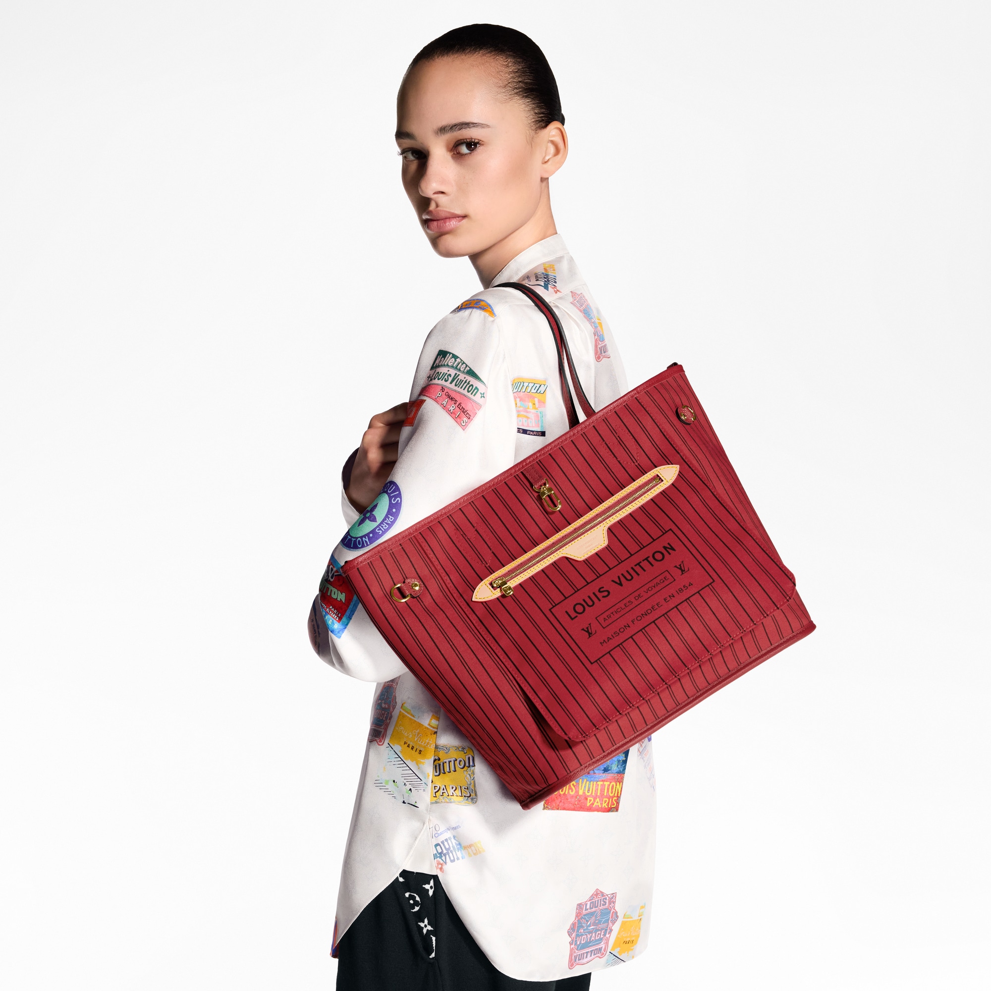 Neverfull Bandoulière Inside Out MM Monogram in Bags and Small Leather Goods