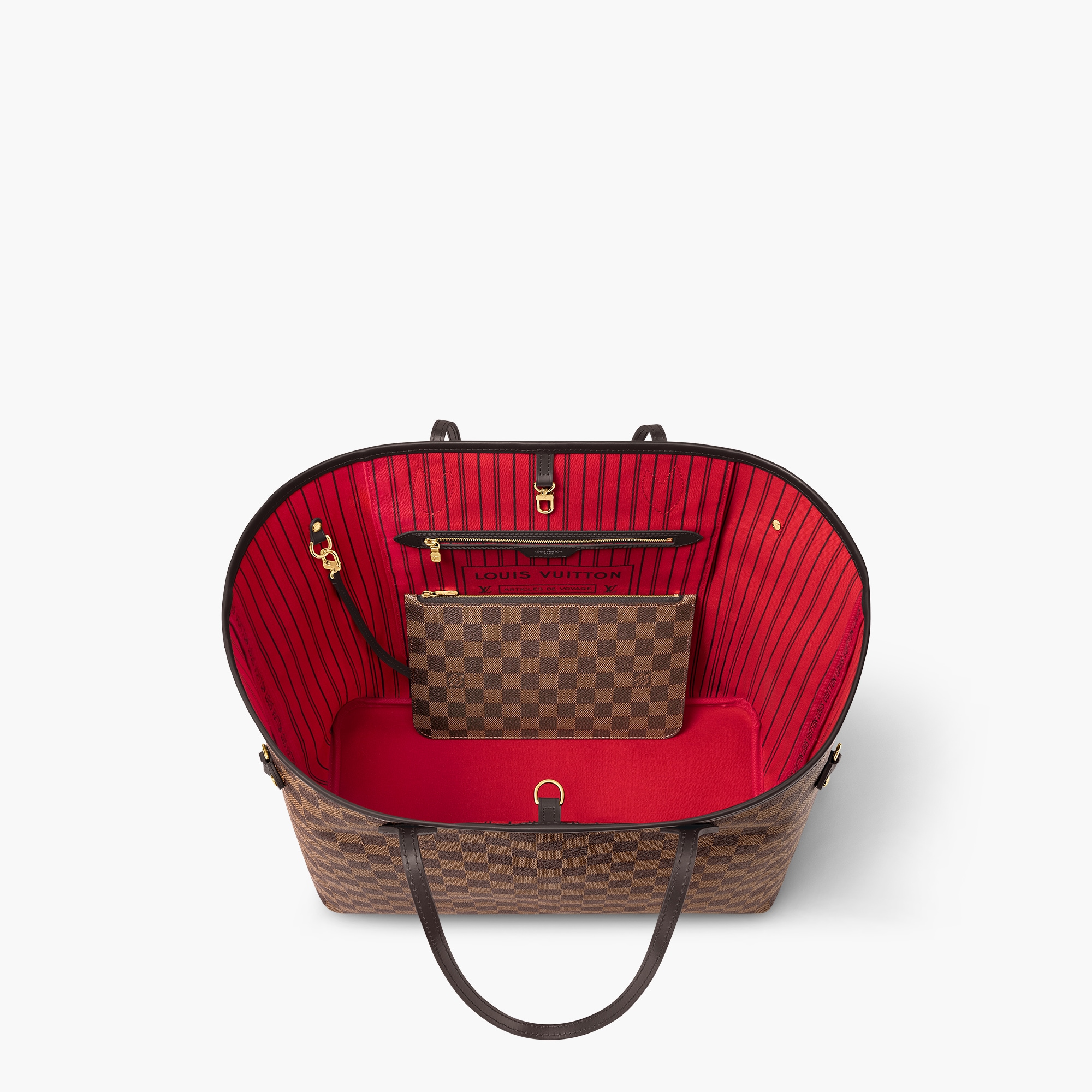 Neverfull GM Damier Ebene Handbags LOUIS VUITTON