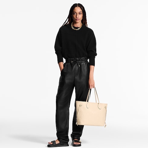 Neverfull MM Monogram Empreinte Leather in Women's Handbags All Handbags for Women collections by Louis Vuitton (Product zoom)