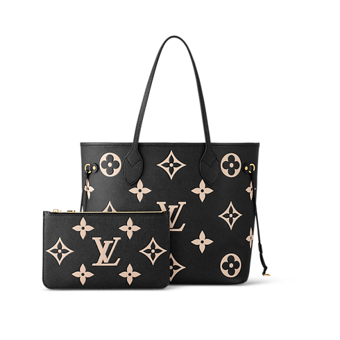 Neverfull MM Monogram Empreinte Leather in Women's Handbags All Handbags for Women collections by Louis Vuitton (Product zoom)