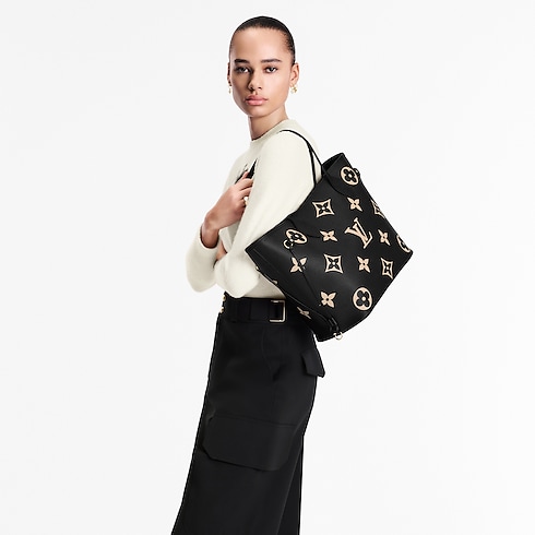 Neverfull MM Monogram Empreinte Leather in Women's Handbags All Handbags for Women collections by Louis Vuitton (Product zoom)